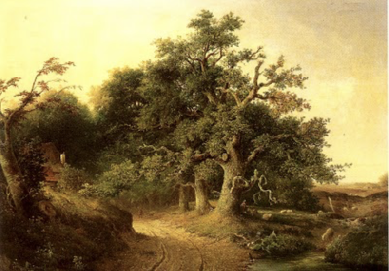 J.J. Cremer, De Wodanseiken bij Wolfheze, 1849, Museum Arnhem.